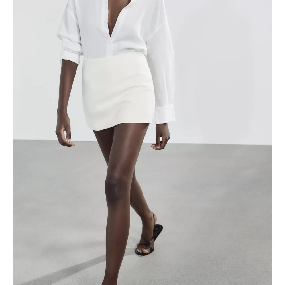 NWT Zara White Pencil Mini Skirt for Cocktail Nights